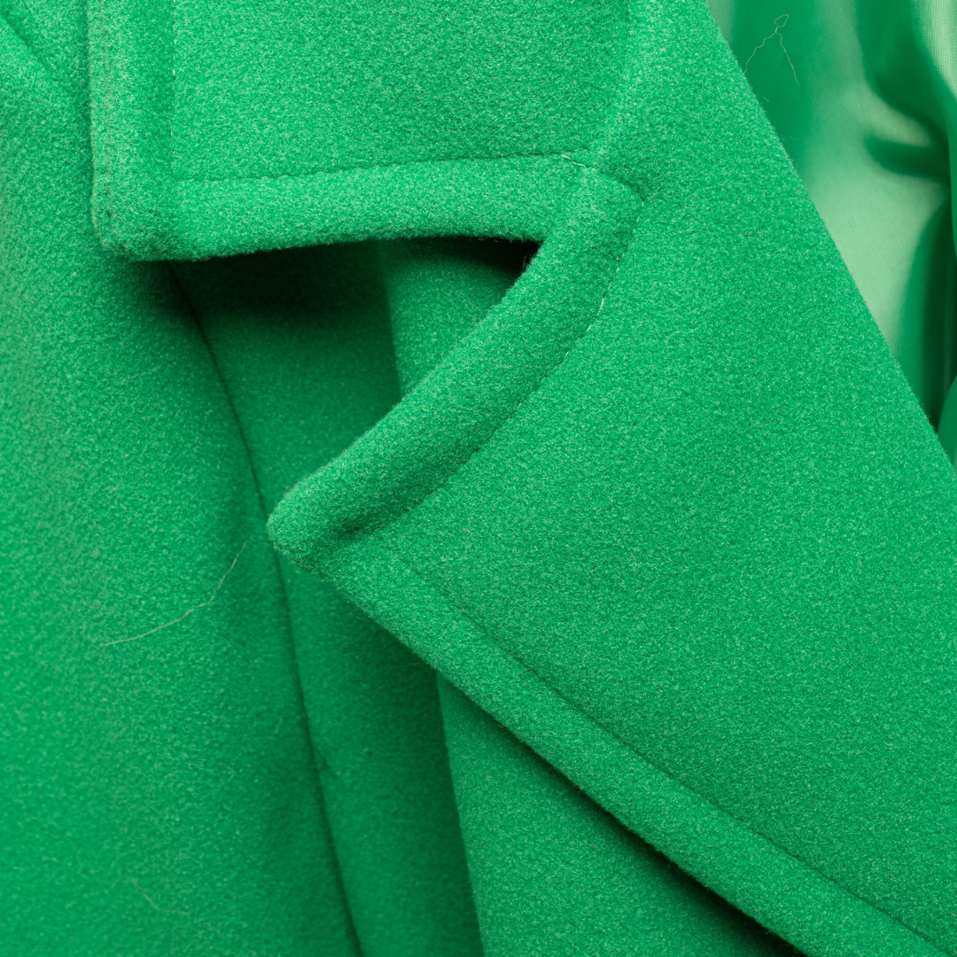Cappotto lana misto cammello - Verde